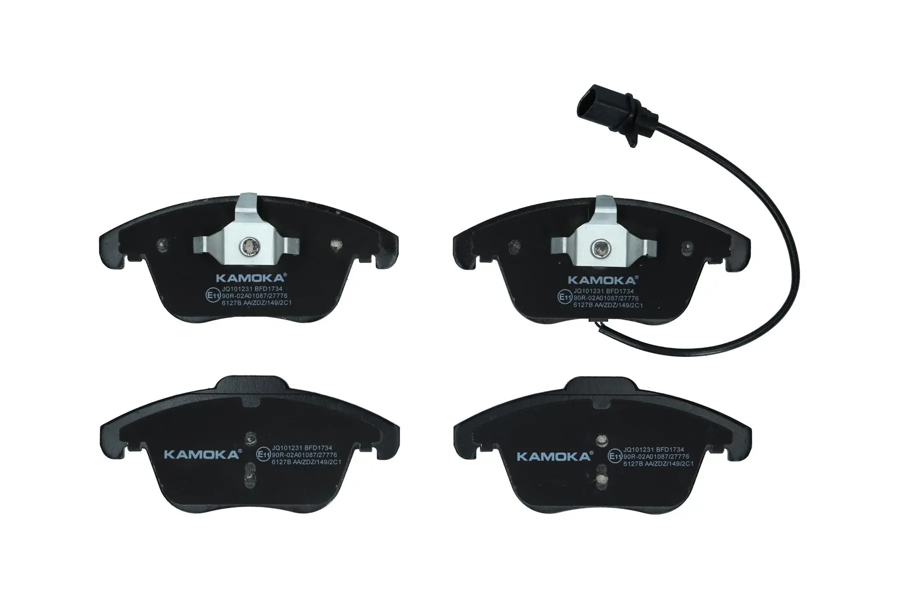 Bremsbelagsatz, Scheibenbremse Vorderachse KAMOKA JQ101231
