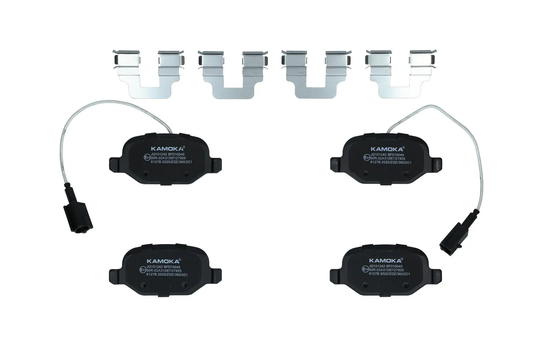 Bremsbelagsatz, Scheibenbremse Hinterachse KAMOKA JQ101242