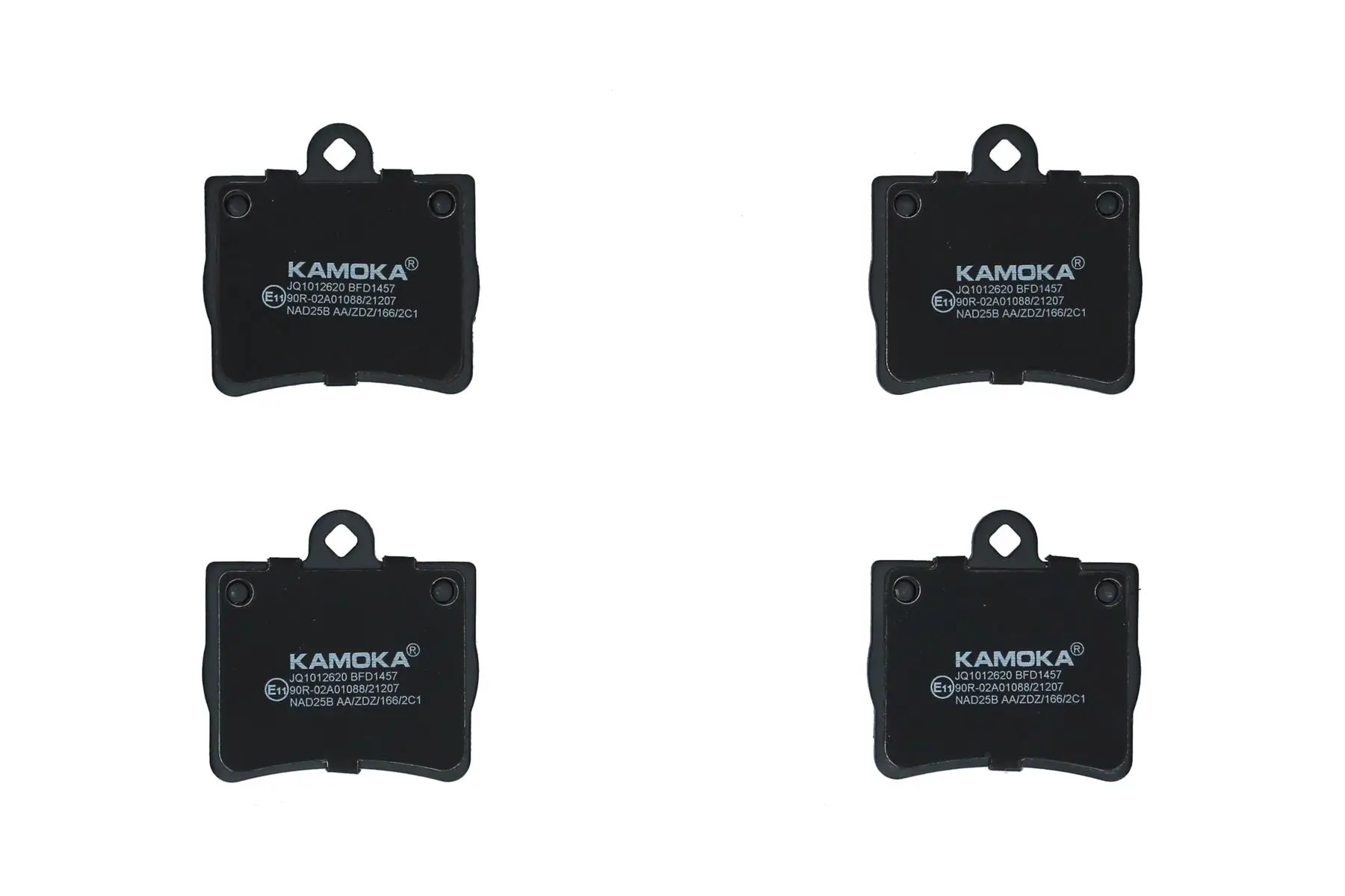 Bremsbelagsatz, Scheibenbremse Hinterachse KAMOKA JQ1012620
