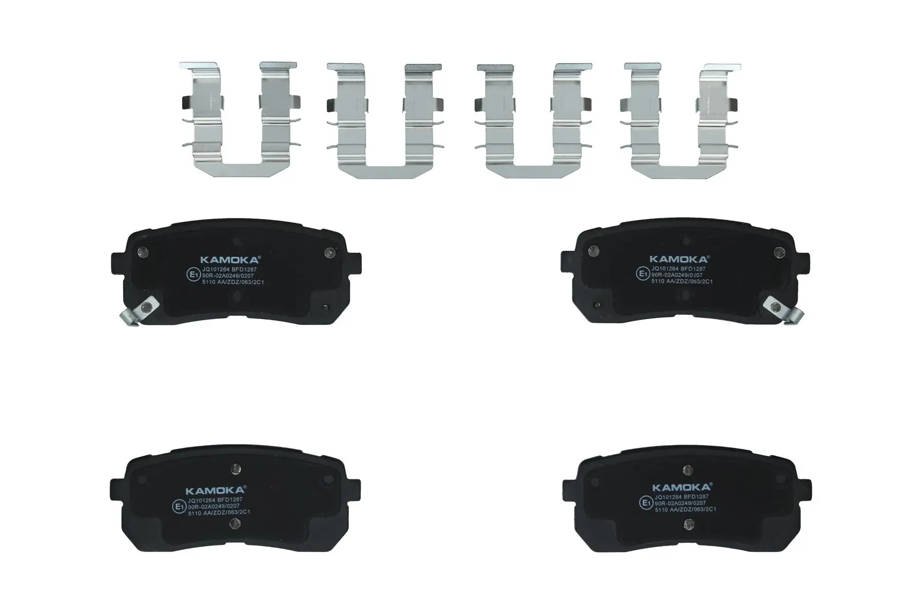 Bremsbelagsatz, Scheibenbremse Hinterachse KAMOKA JQ101264