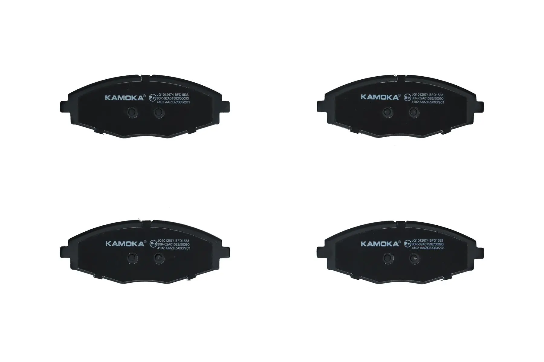 Bremsbelagsatz, Scheibenbremse Vorderachse KAMOKA JQ1012674