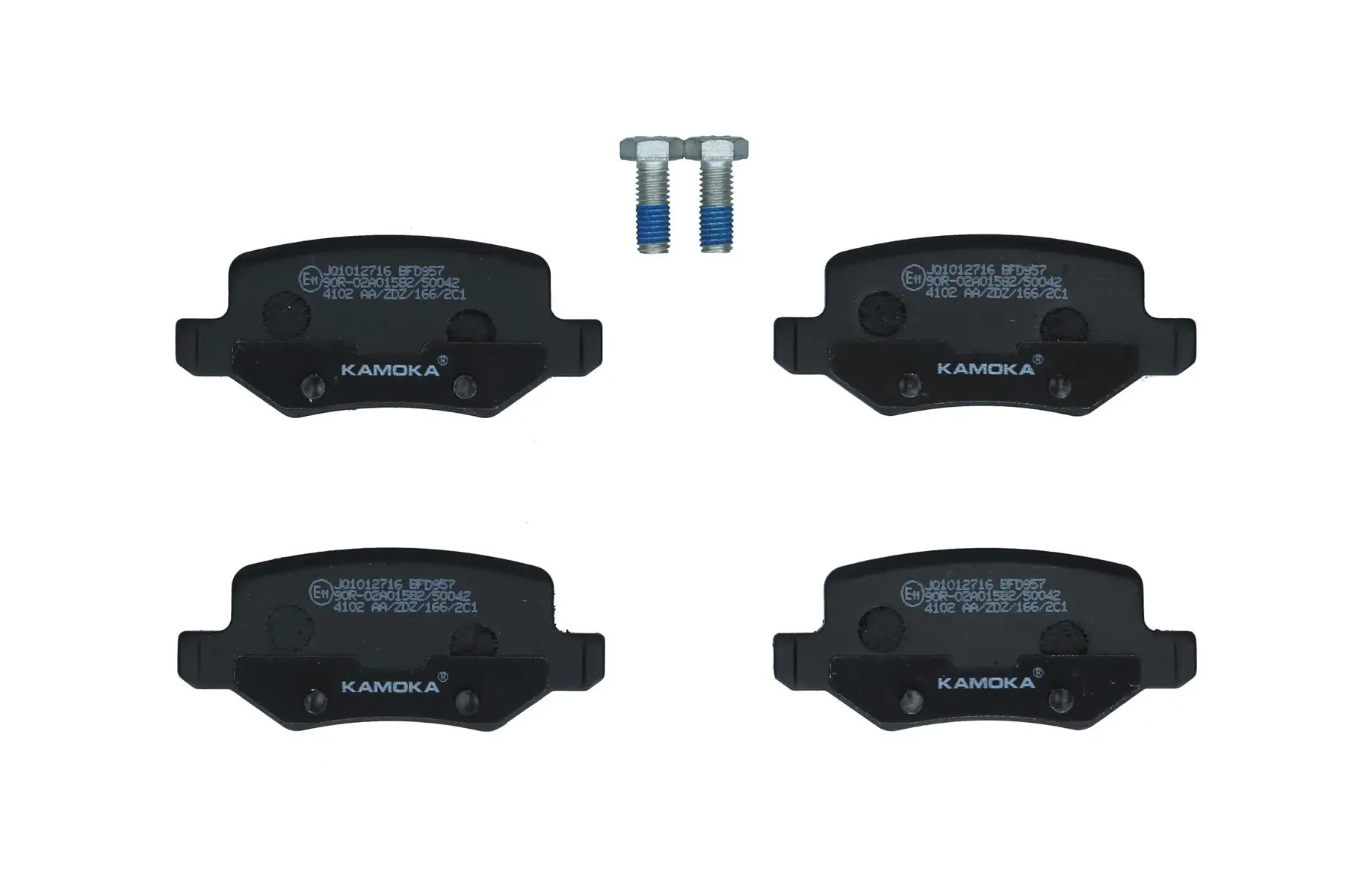 Bremsbelagsatz, Scheibenbremse Hinterachse KAMOKA JQ1012716