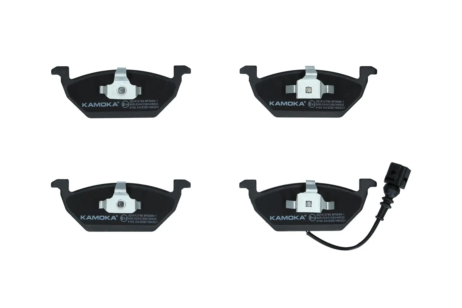 Bremsbelagsatz, Scheibenbremse Vorderachse KAMOKA JQ1012796