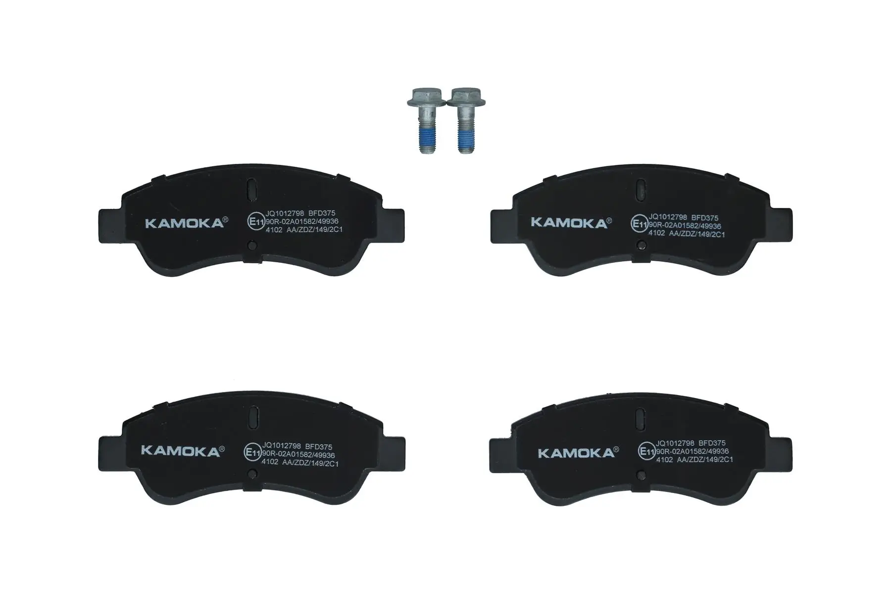 Bremsbelagsatz, Scheibenbremse Vorderachse KAMOKA JQ1012798