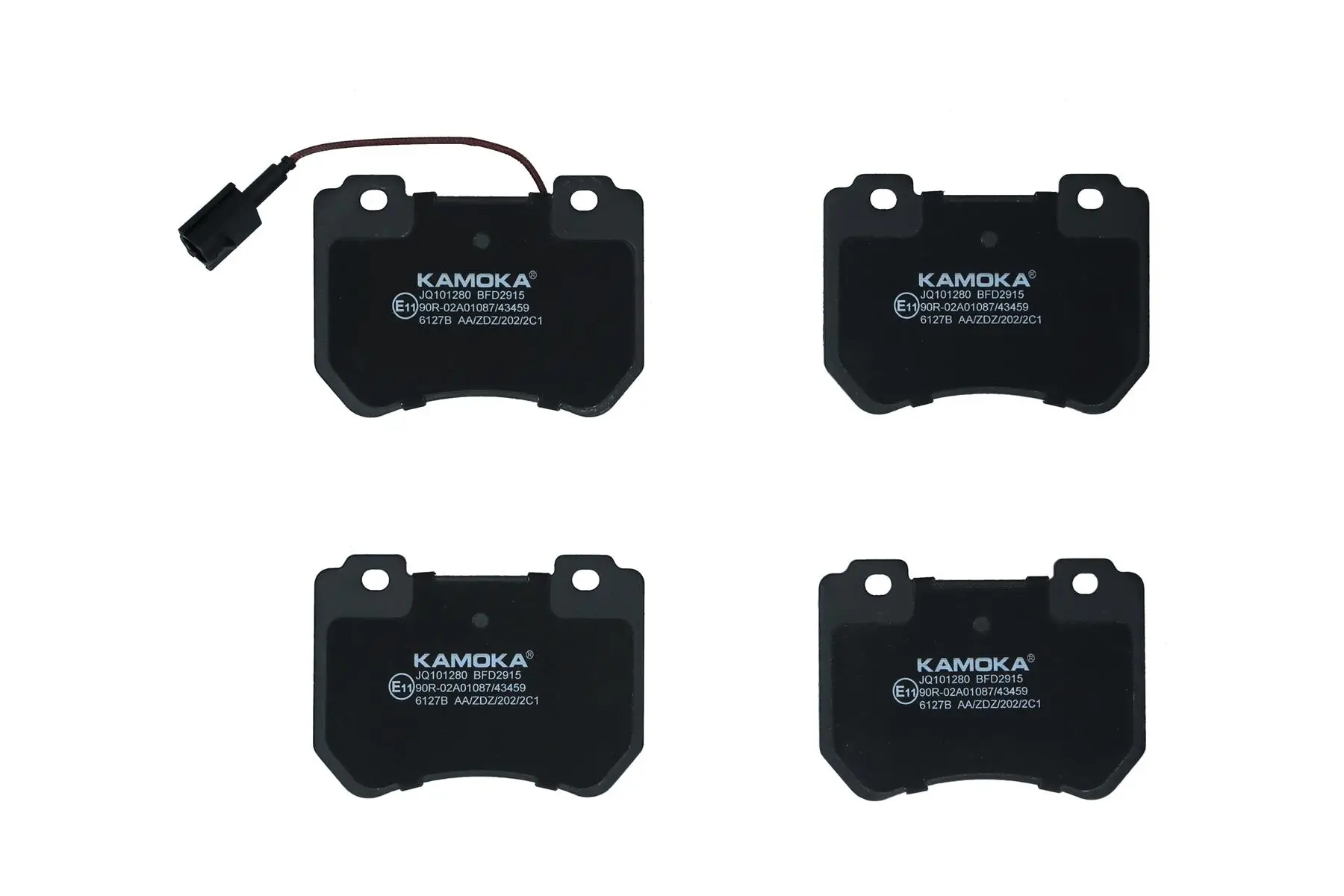 Bremsbelagsatz, Scheibenbremse Vorderachse KAMOKA JQ101280