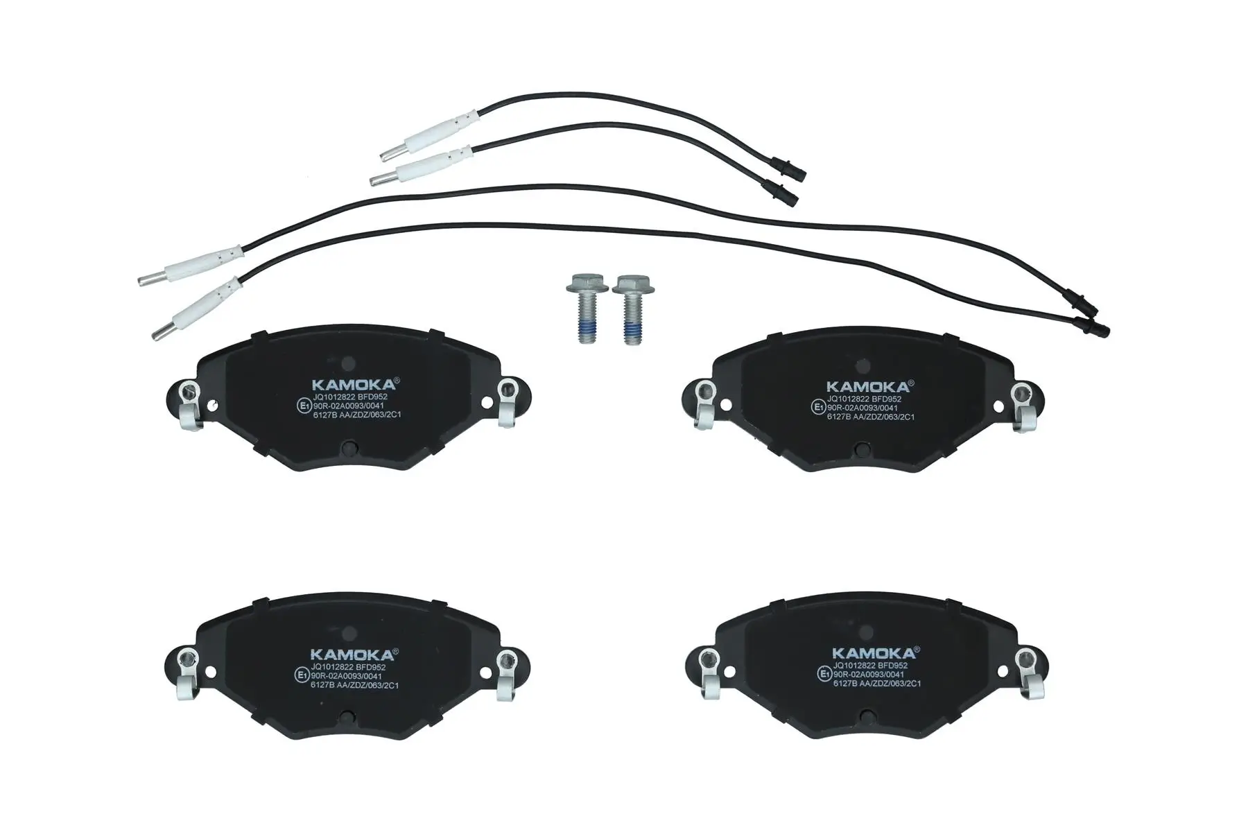 Bremsbelagsatz, Scheibenbremse Vorderachse KAMOKA JQ1012822