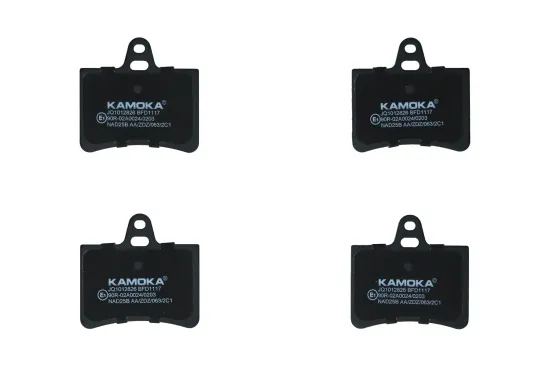 Bremsbelagsatz, Scheibenbremse Hinterachse KAMOKA JQ1012826 Bild Bremsbelagsatz, Scheibenbremse Hinterachse KAMOKA JQ1012826