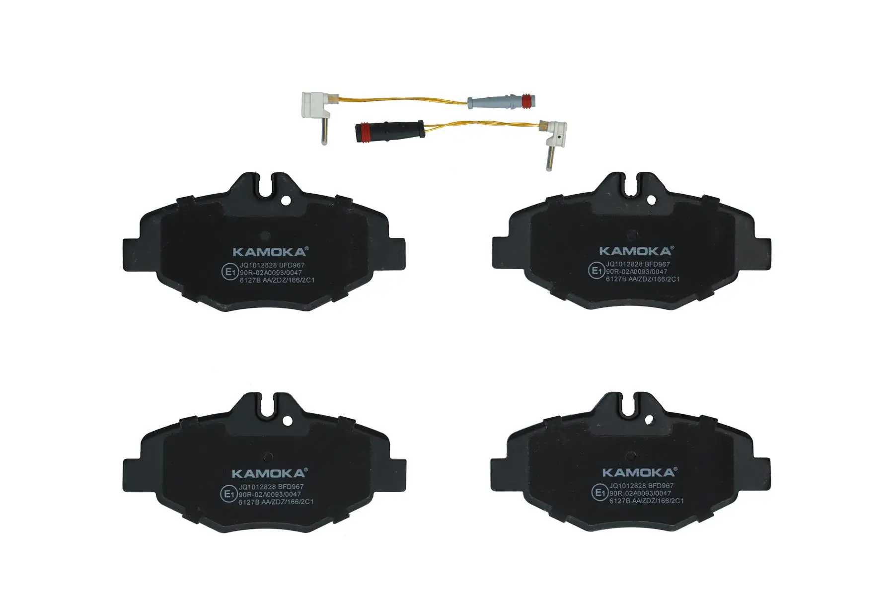 Bremsbelagsatz, Scheibenbremse Vorderachse KAMOKA JQ1012828