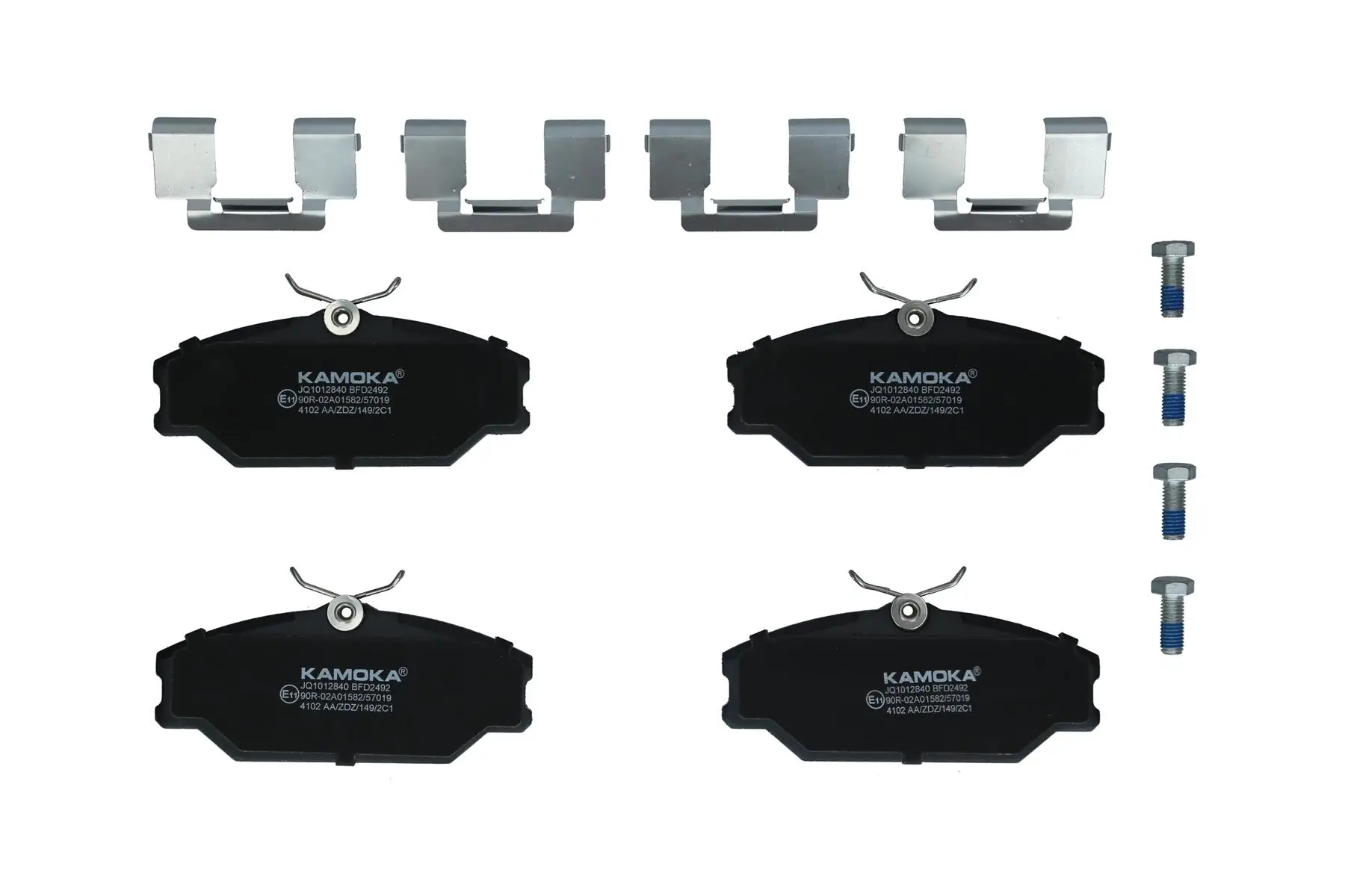 Bremsbelagsatz, Scheibenbremse Vorderachse KAMOKA JQ1012840