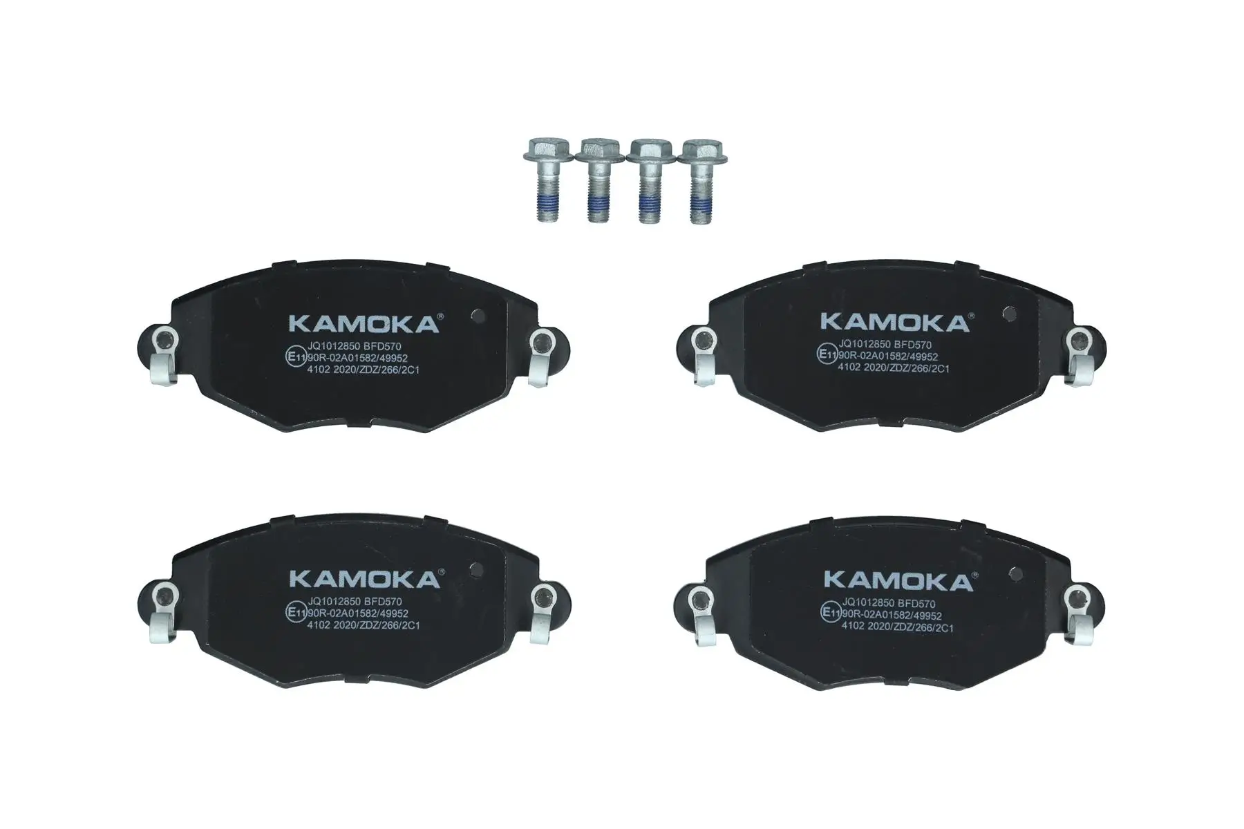 Bremsbelagsatz, Scheibenbremse Vorderachse KAMOKA JQ1012850