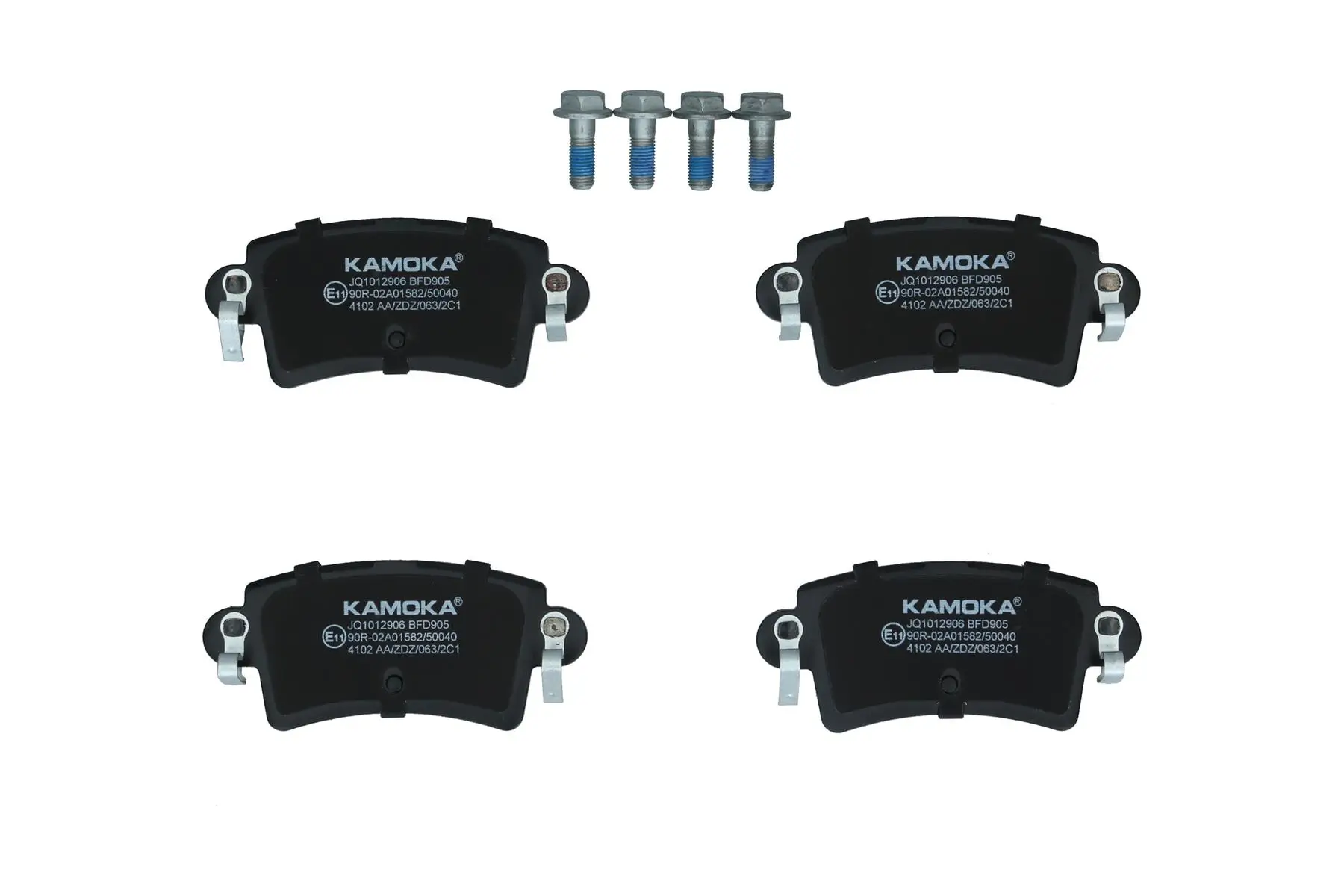 Bremsbelagsatz, Scheibenbremse Hinterachse KAMOKA JQ1012906