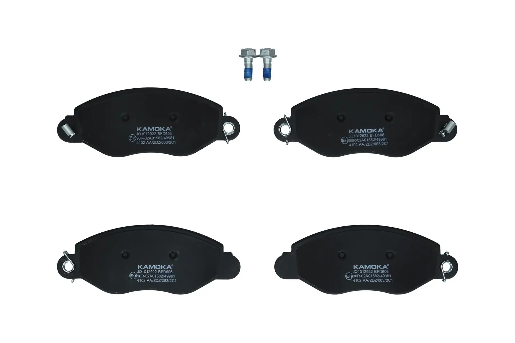 Bremsbelagsatz, Scheibenbremse Vorderachse KAMOKA JQ1012922