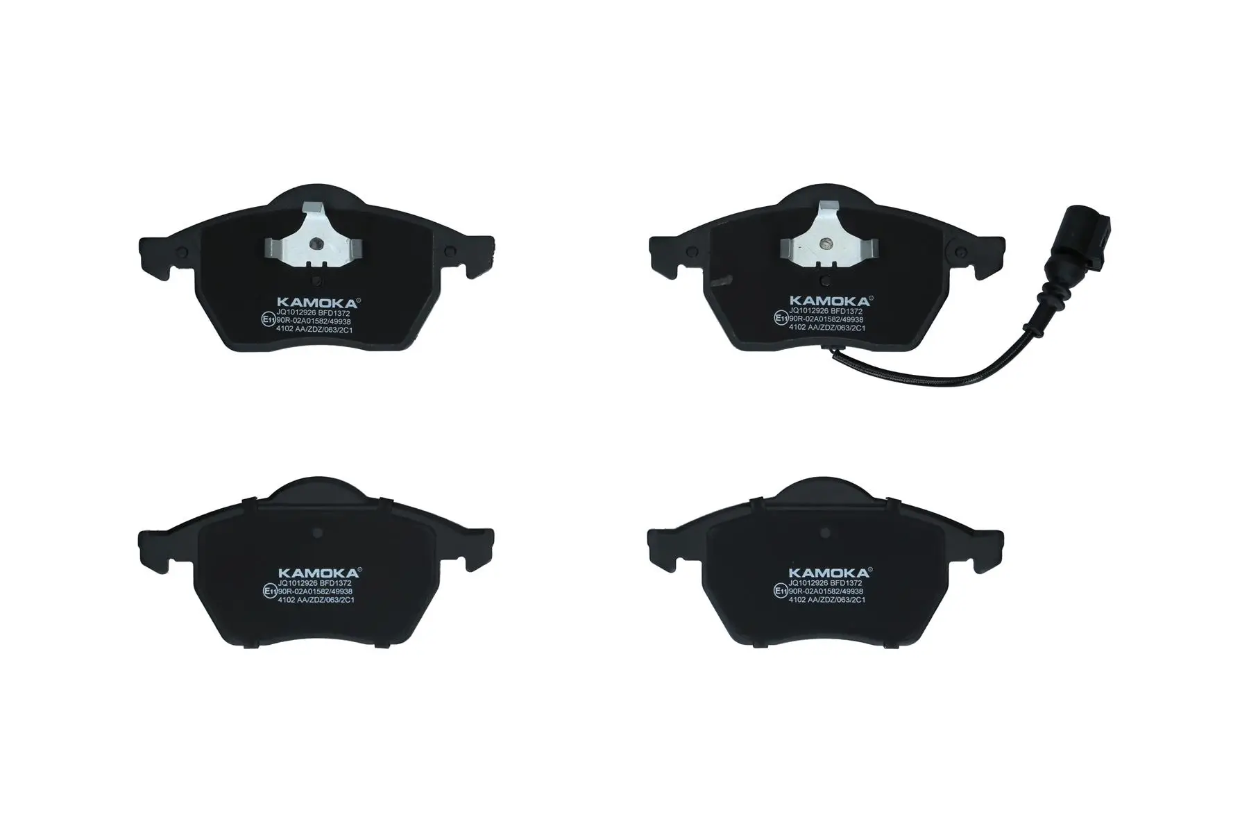 Bremsbelagsatz, Scheibenbremse Vorderachse KAMOKA JQ1012926