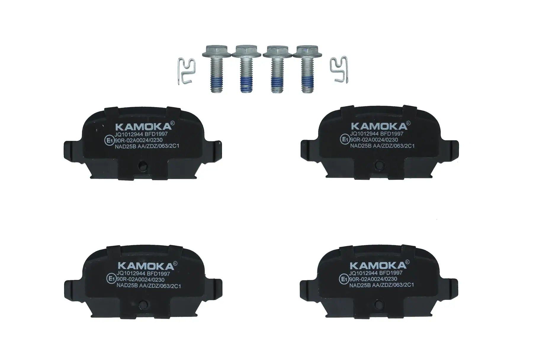 Bremsbelagsatz, Scheibenbremse Hinterachse KAMOKA JQ1012944