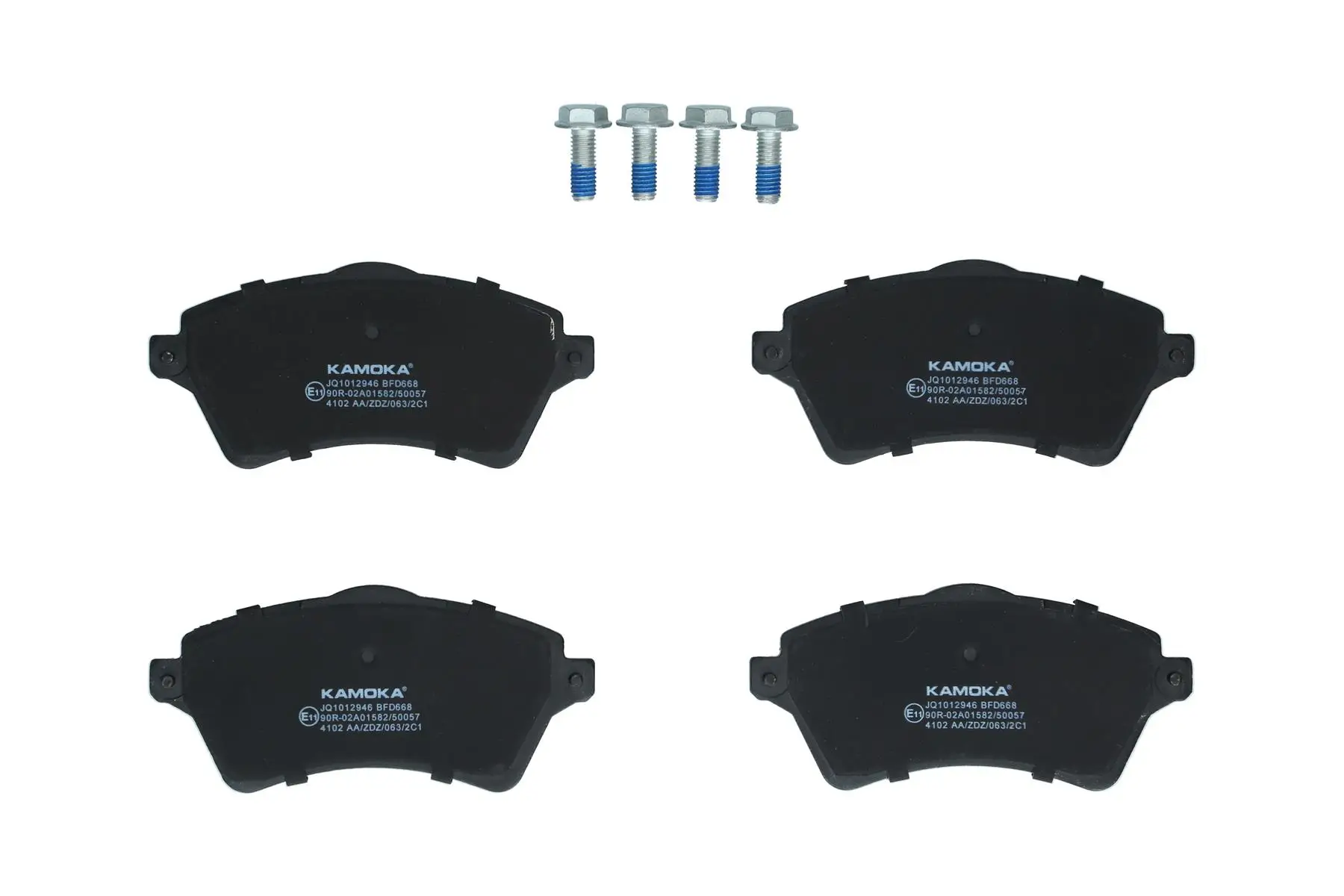 Bremsbelagsatz, Scheibenbremse Vorderachse KAMOKA JQ1012946