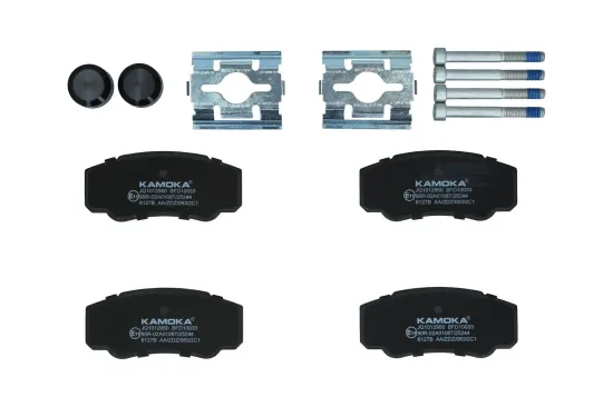 Bremsbelagsatz, Scheibenbremse Hinterachse KAMOKA JQ1012960 Bild Bremsbelagsatz, Scheibenbremse Hinterachse KAMOKA JQ1012960