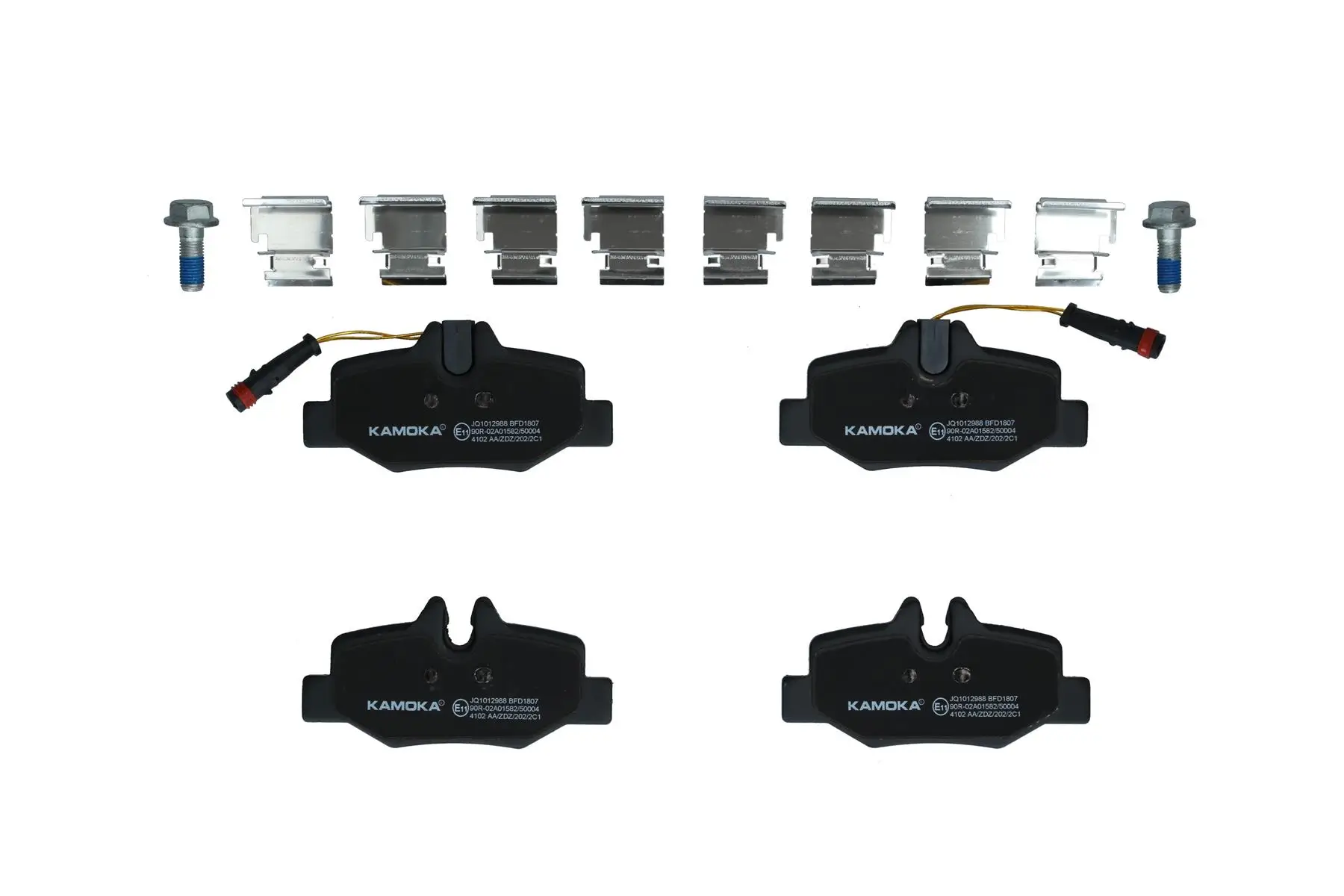 Bremsbelagsatz, Scheibenbremse Hinterachse KAMOKA JQ1012988