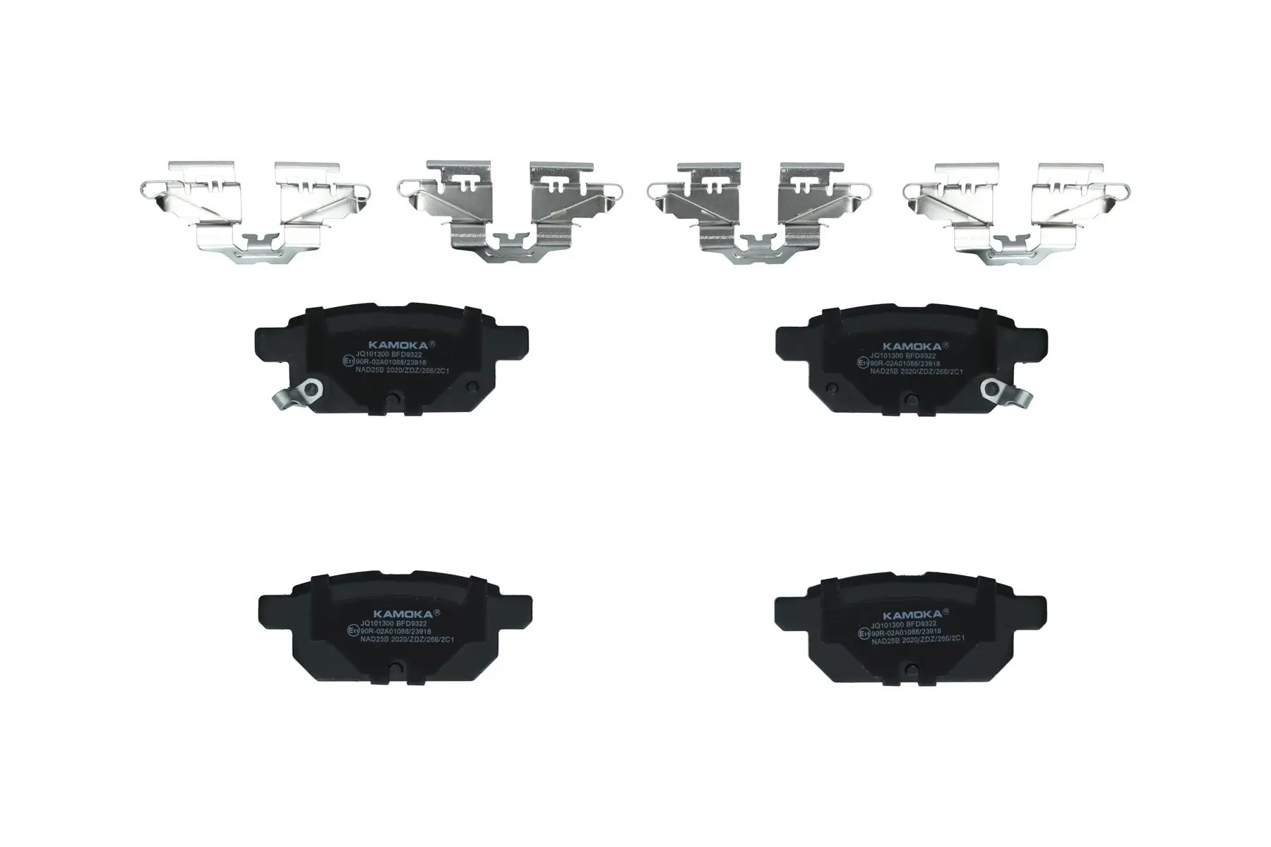 Bremsbelagsatz, Scheibenbremse Hinterachse KAMOKA JQ101300