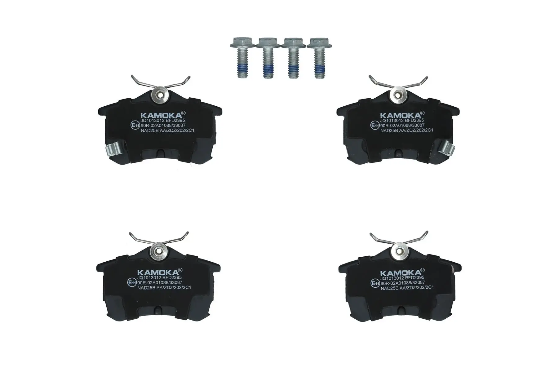 Bremsbelagsatz, Scheibenbremse Hinterachse KAMOKA JQ1013012