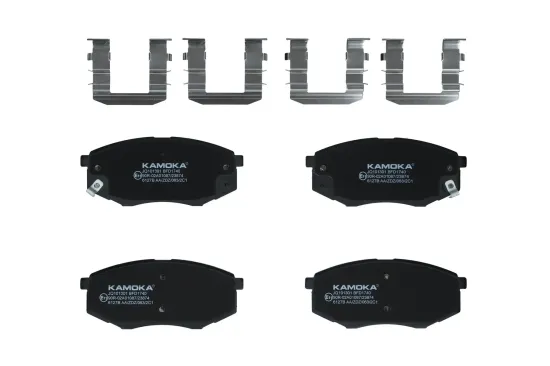 Bremsbelagsatz, Scheibenbremse Vorderachse KAMOKA JQ101301 Bild Bremsbelagsatz, Scheibenbremse Vorderachse KAMOKA JQ101301