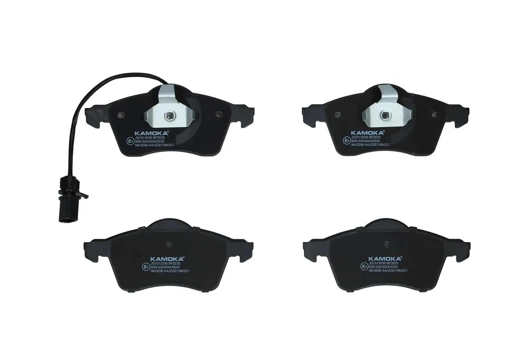 Bremsbelagsatz, Scheibenbremse Vorderachse KAMOKA JQ1013036