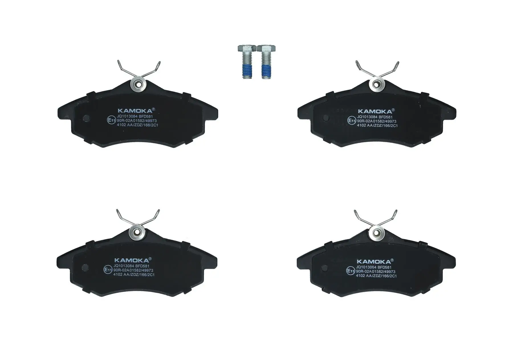 Bremsbelagsatz, Scheibenbremse Vorderachse KAMOKA JQ1013084