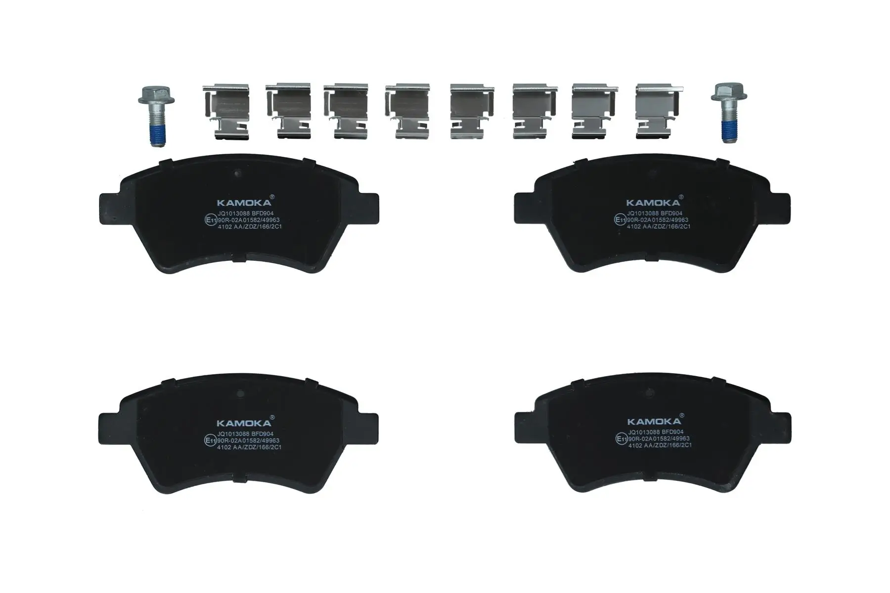 Bremsbelagsatz, Scheibenbremse Vorderachse KAMOKA JQ1013088