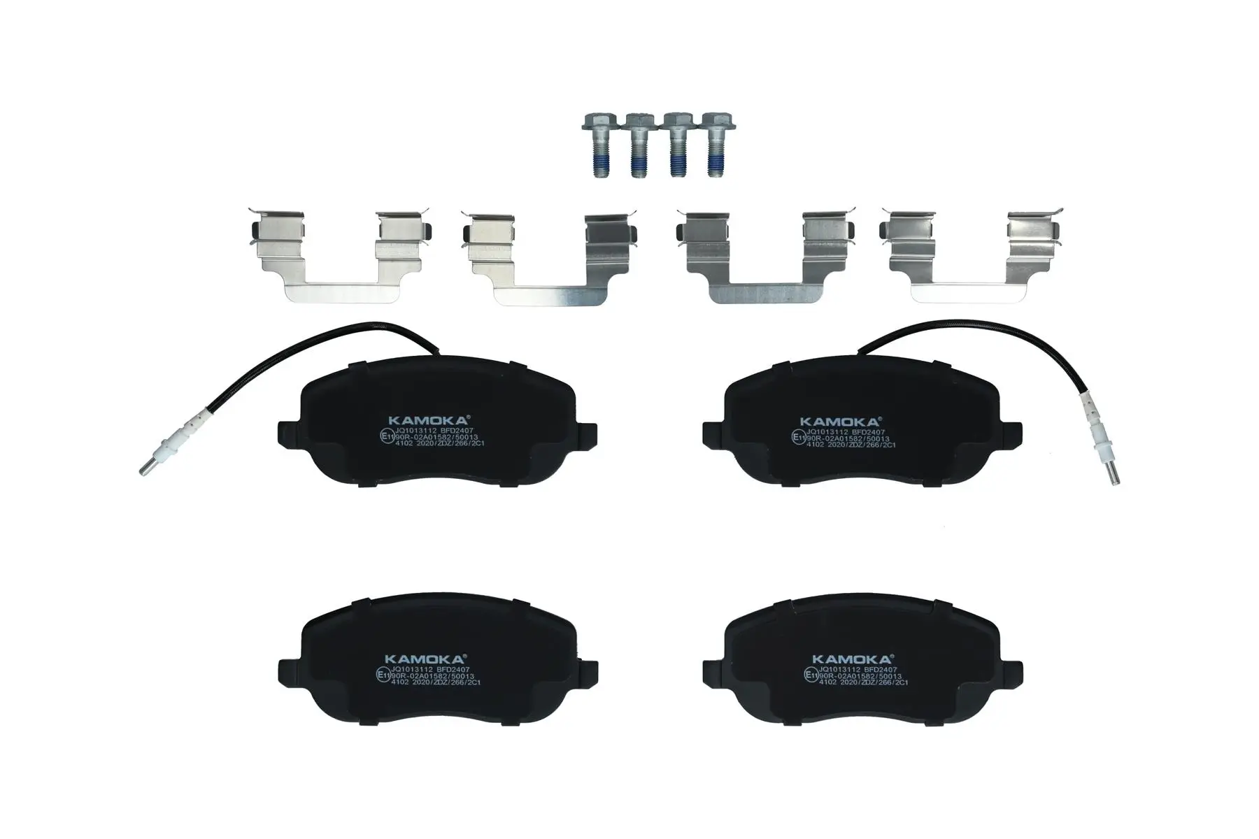 Bremsbelagsatz, Scheibenbremse Vorderachse KAMOKA JQ1013112