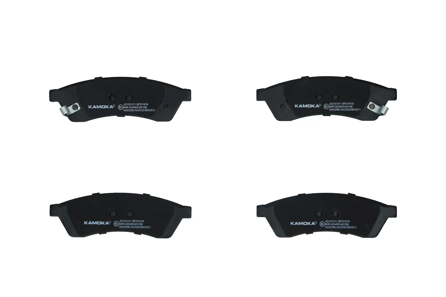Bremsbelagsatz, Scheibenbremse Hinterachse KAMOKA JQ101311