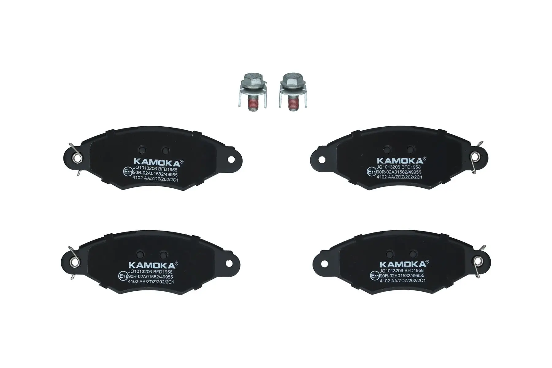 Bremsbelagsatz, Scheibenbremse Vorderachse KAMOKA JQ1013206