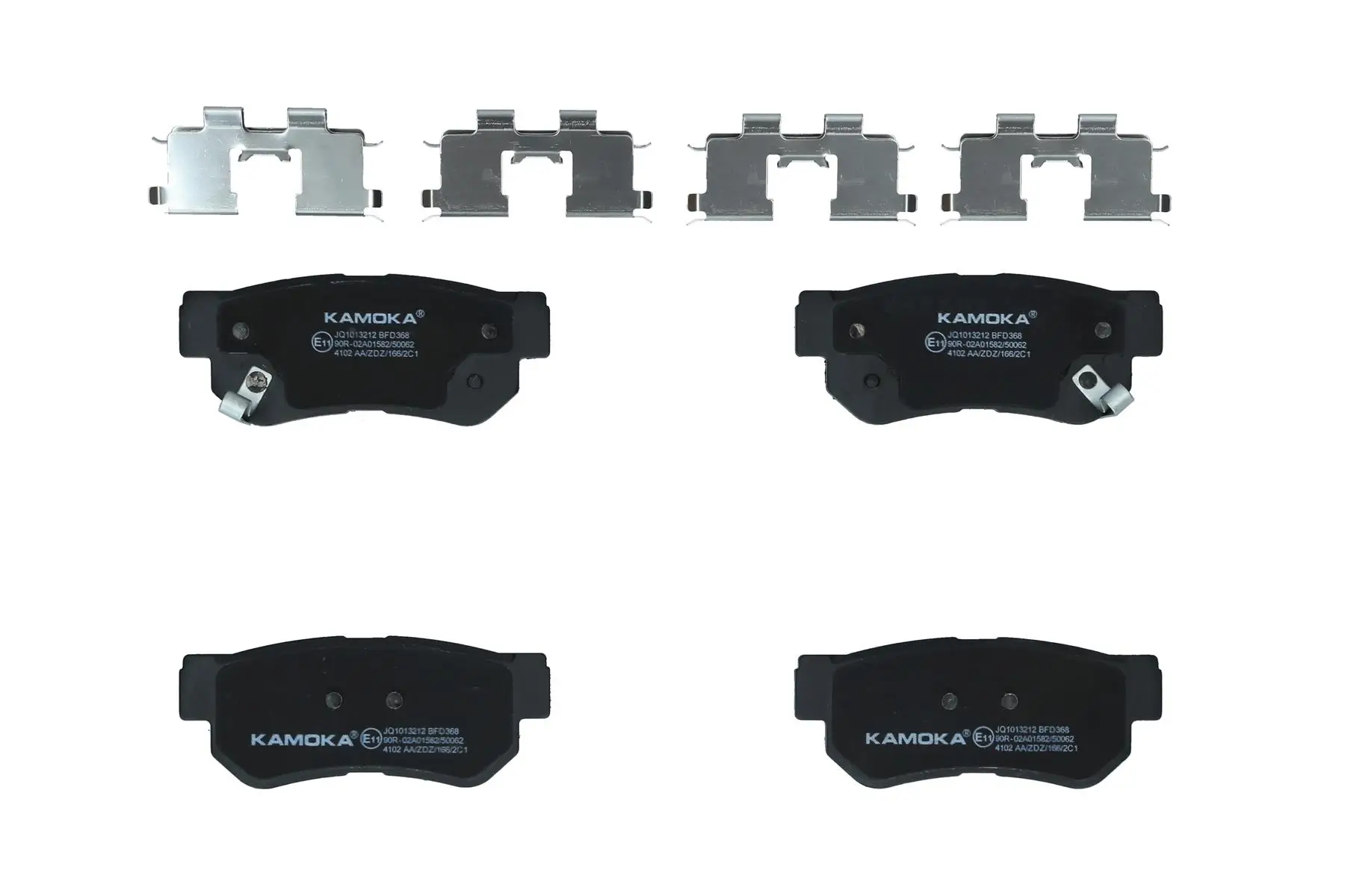 Bremsbelagsatz, Scheibenbremse Hinterachse KAMOKA JQ1013212