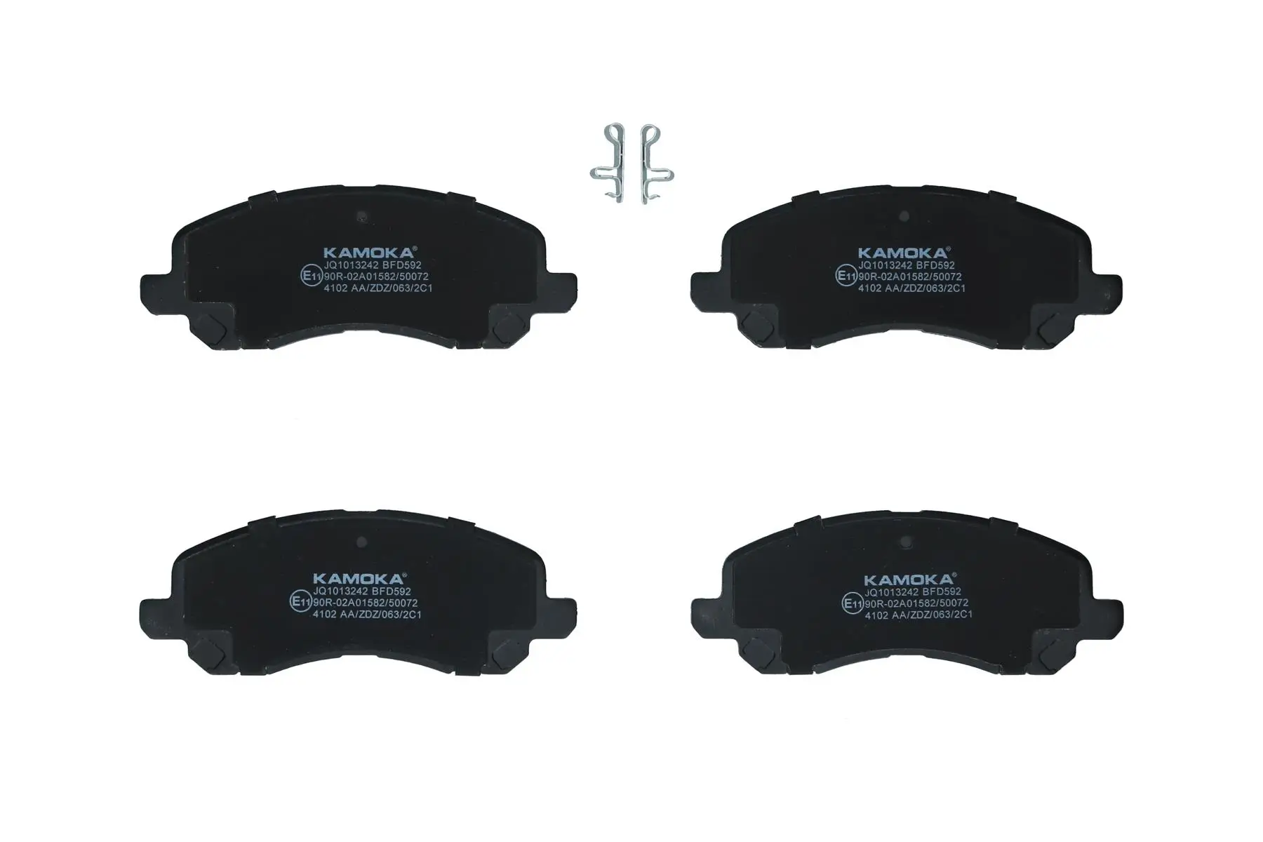 Bremsbelagsatz, Scheibenbremse Vorderachse KAMOKA JQ1013242