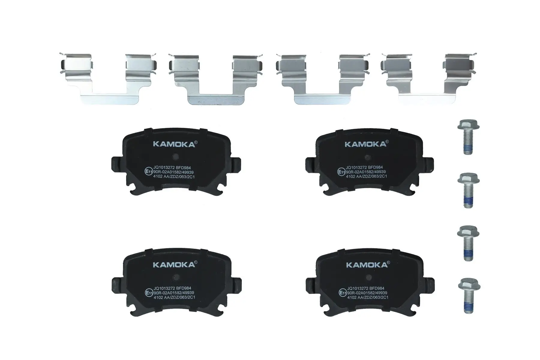 Bremsbelagsatz, Scheibenbremse Hinterachse KAMOKA JQ1013272