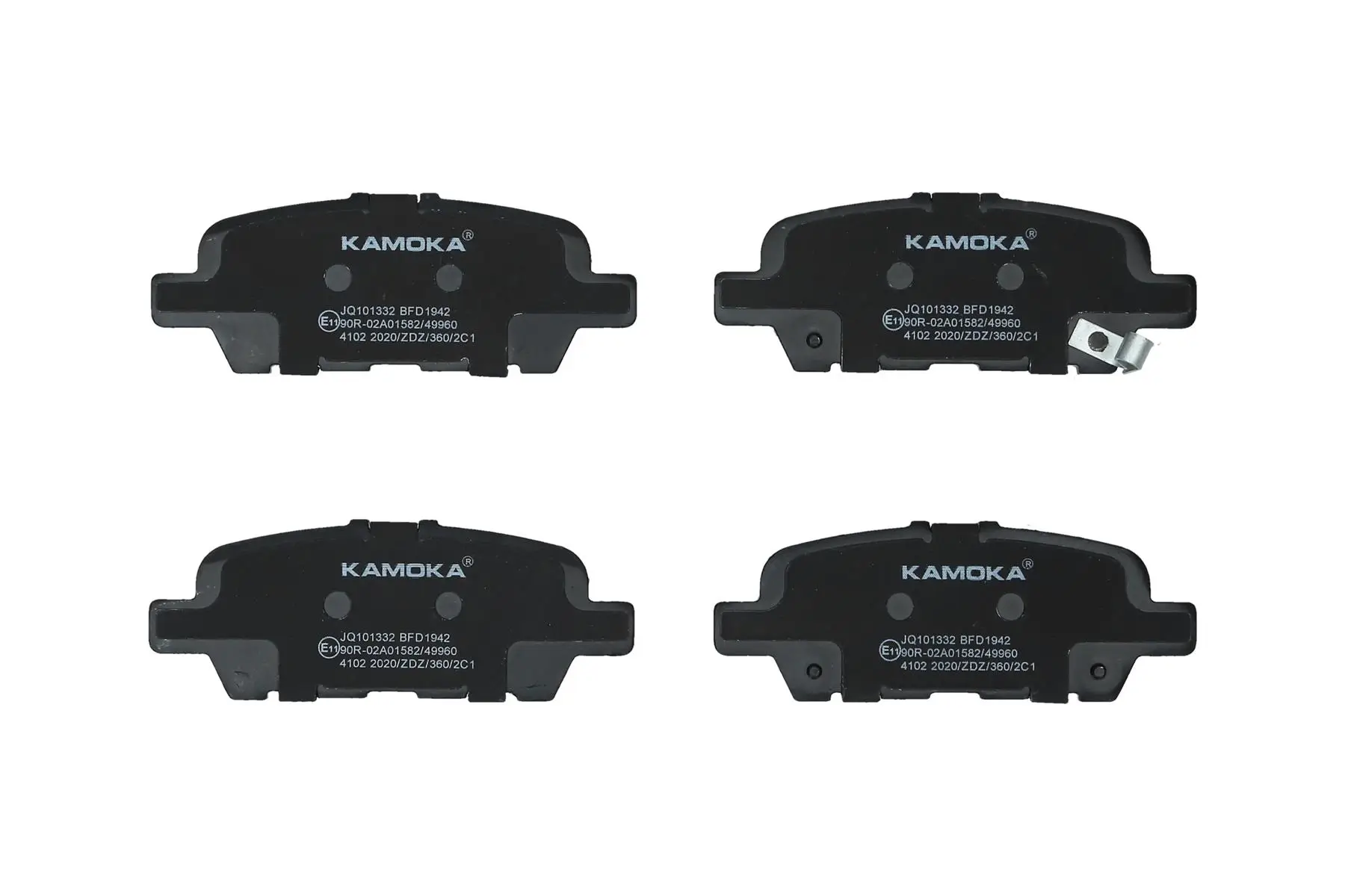 Bremsbelagsatz, Scheibenbremse Hinterachse KAMOKA JQ101332
