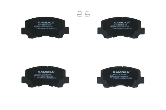 Bremsbelagsatz, Scheibenbremse Vorderachse KAMOKA JQ101335 Bild Bremsbelagsatz, Scheibenbremse Vorderachse KAMOKA JQ101335