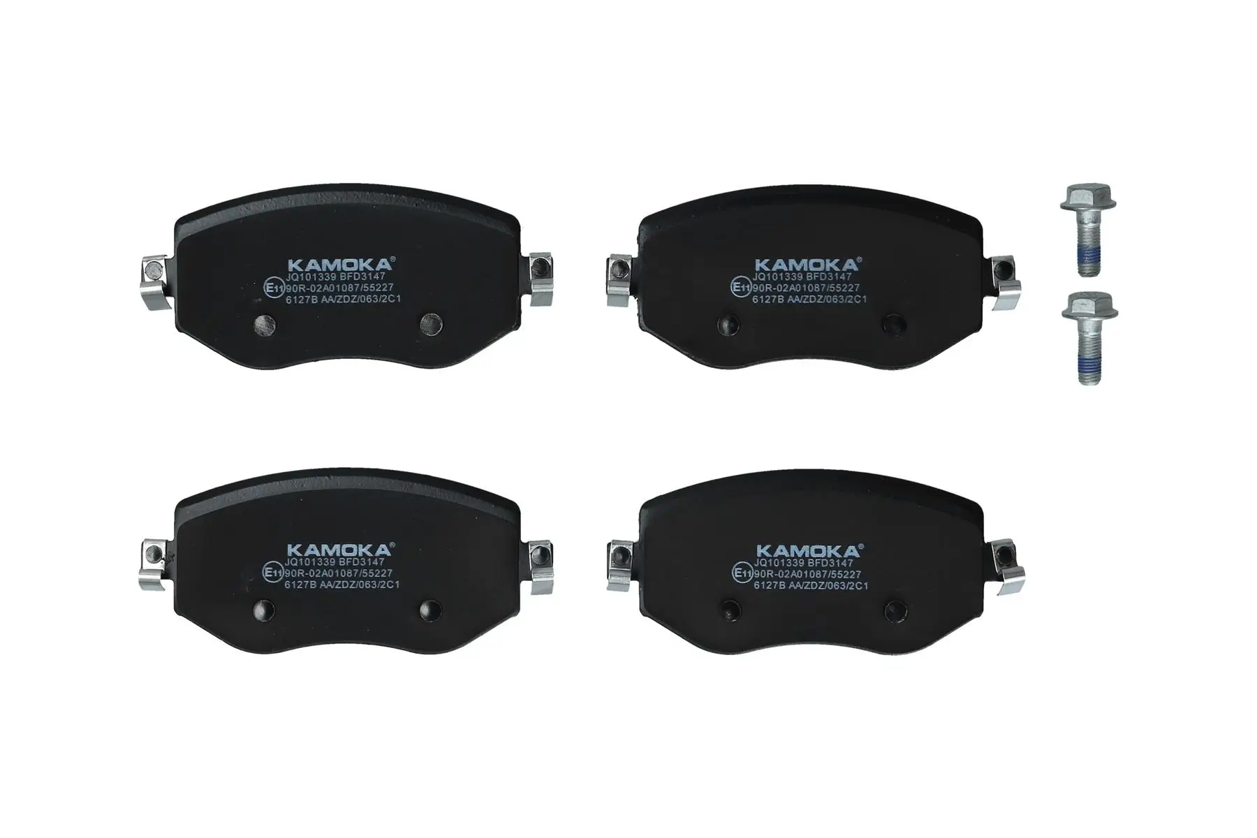 Bremsbelagsatz, Scheibenbremse Vorderachse KAMOKA JQ101339