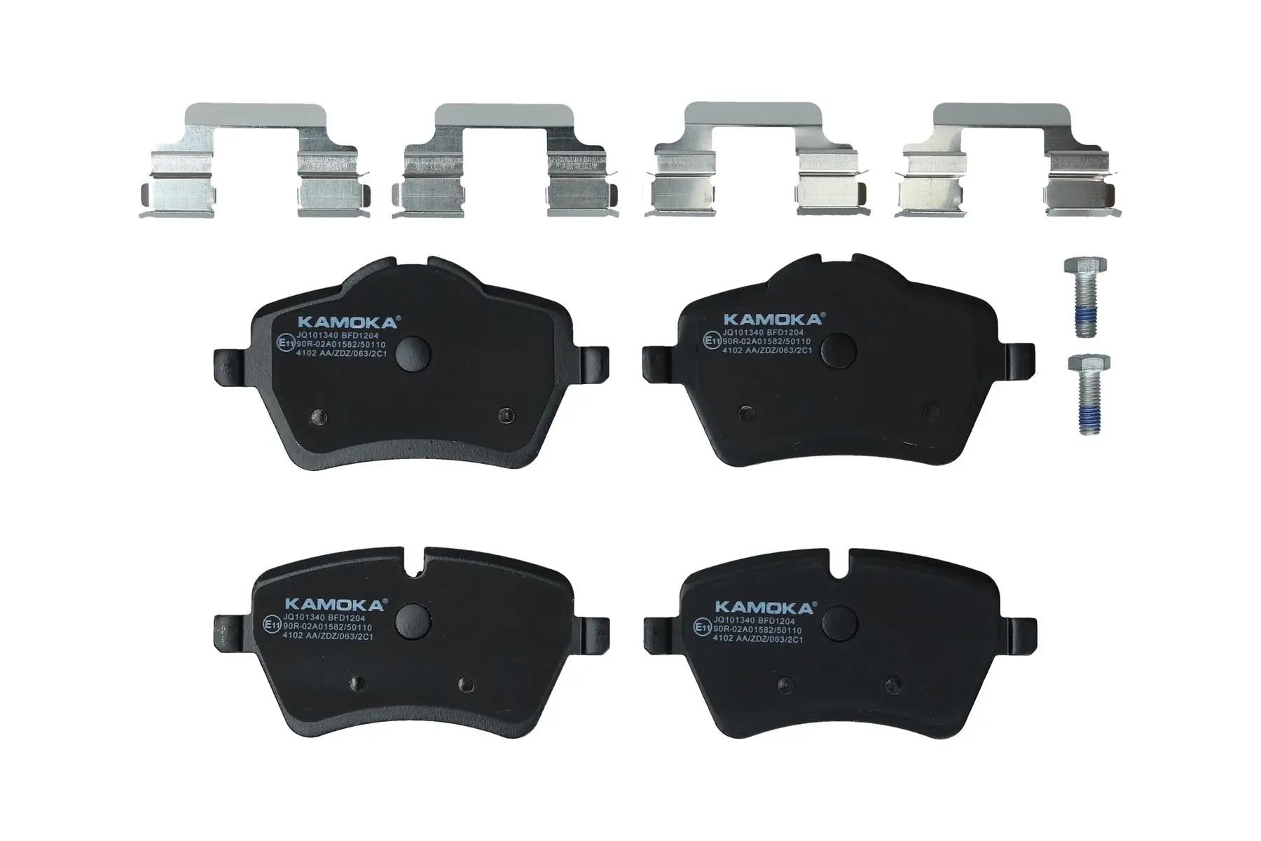 Bremsbelagsatz, Scheibenbremse Vorderachse KAMOKA JQ101340