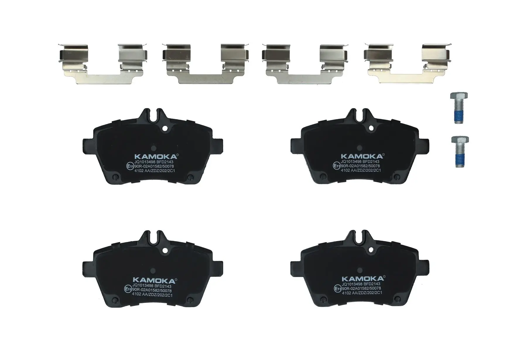 Bremsbelagsatz, Scheibenbremse Vorderachse KAMOKA JQ1013498