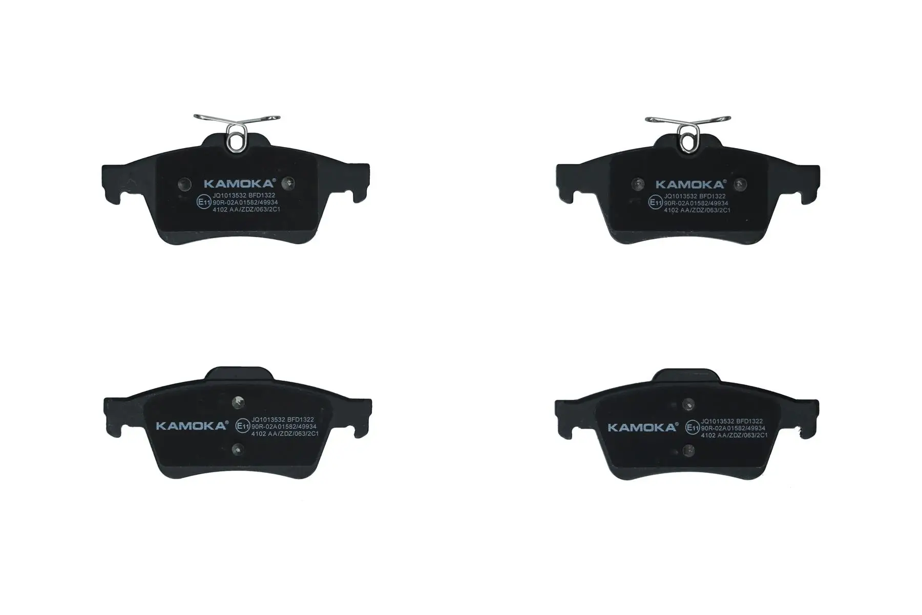 Bremsbelagsatz, Scheibenbremse Hinterachse KAMOKA JQ1013532