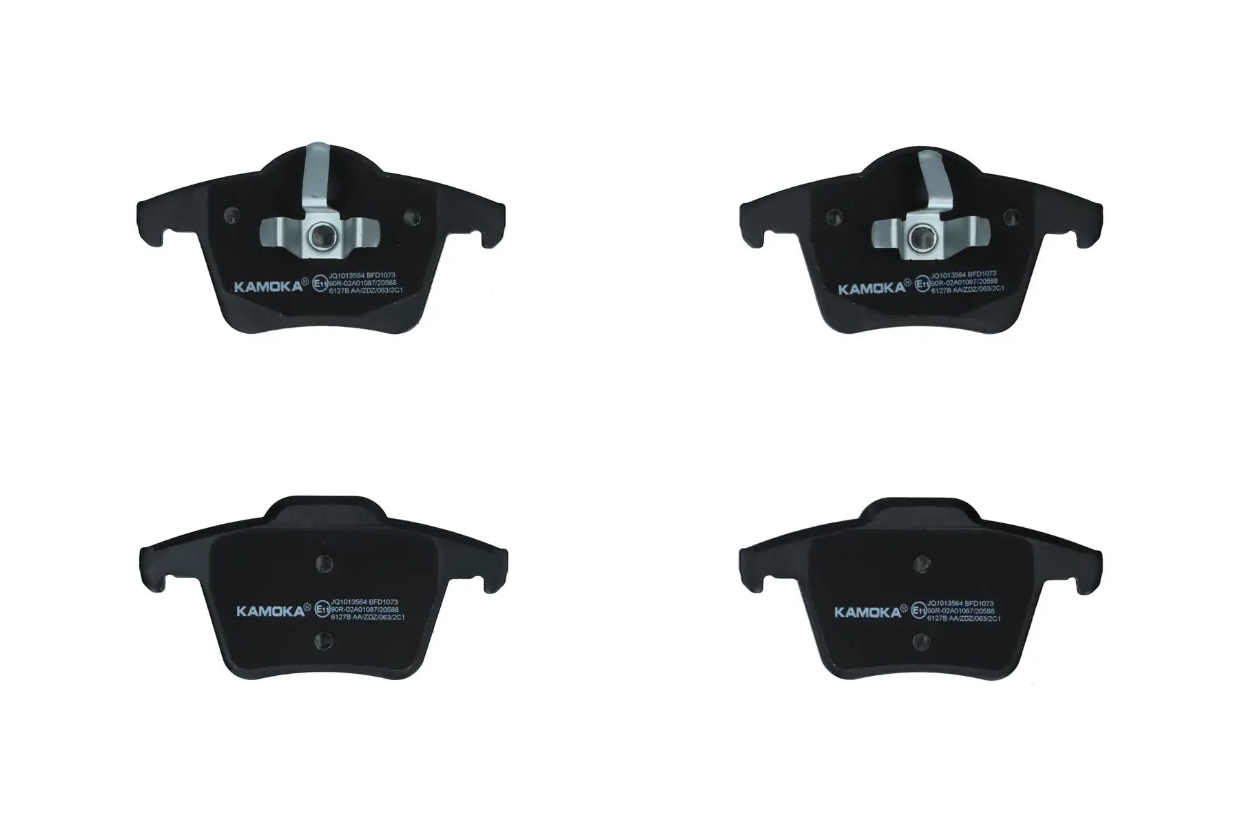 Bremsbelagsatz, Scheibenbremse Hinterachse KAMOKA JQ1013564