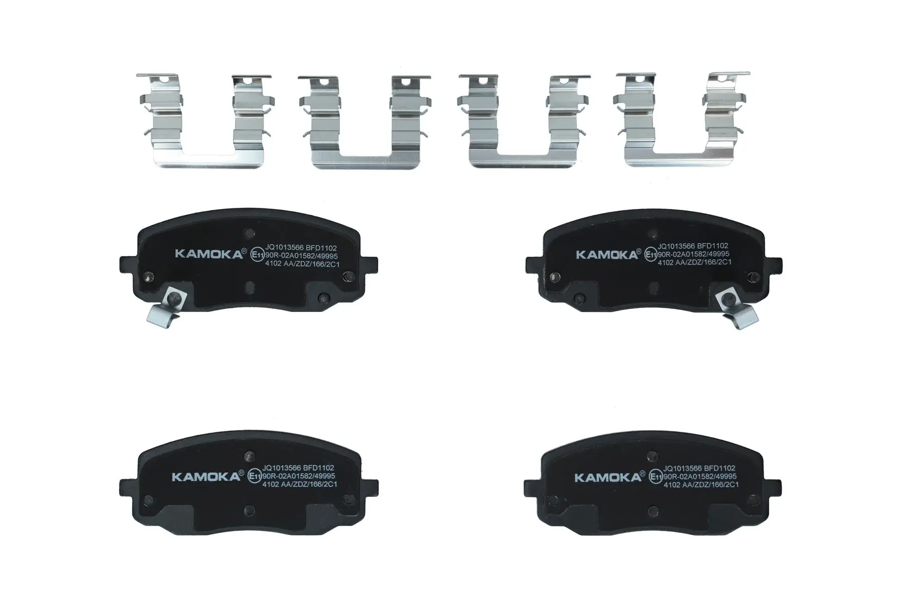 Bremsbelagsatz, Scheibenbremse Vorderachse KAMOKA JQ1013566