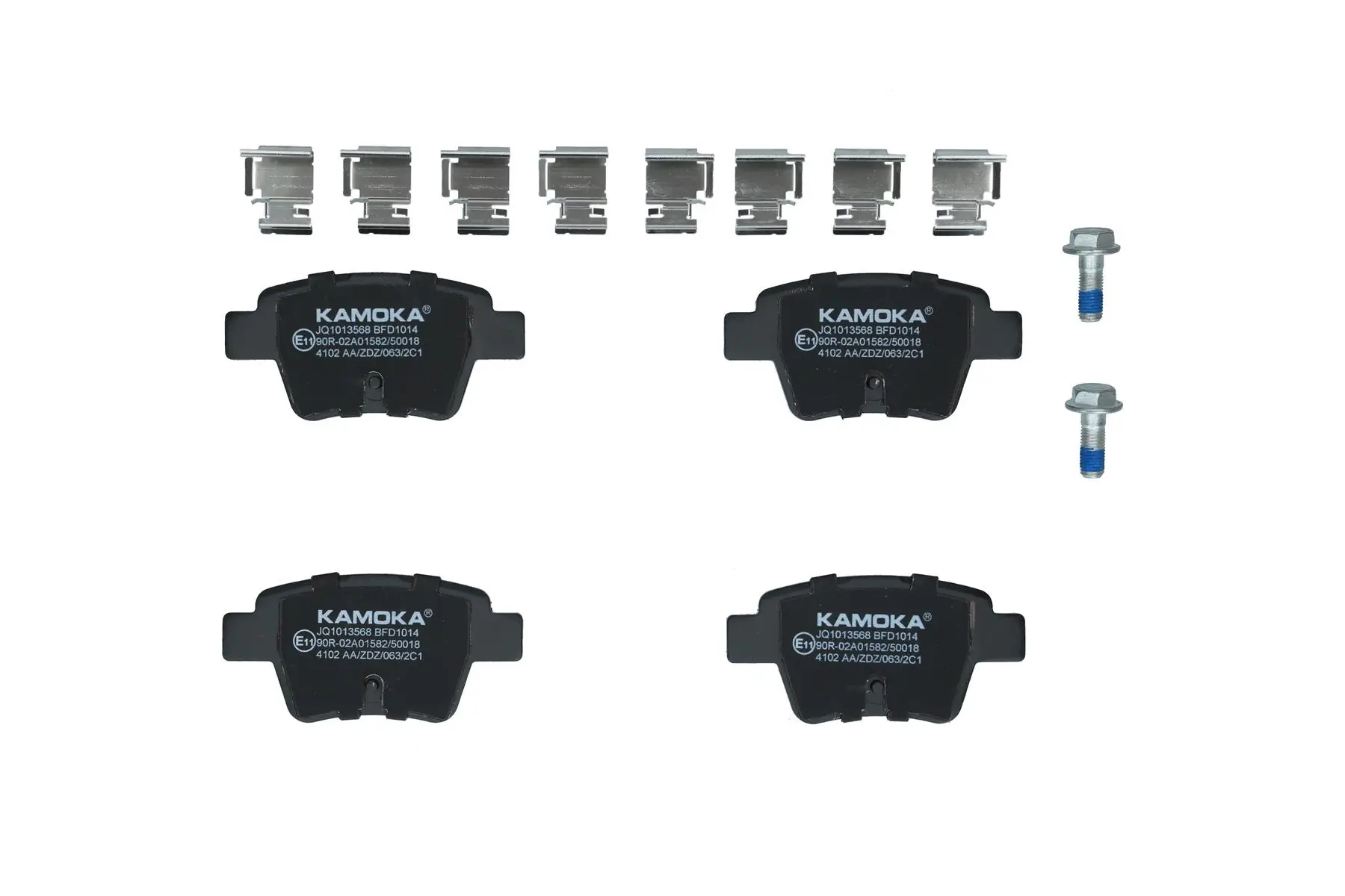 Bremsbelagsatz, Scheibenbremse Hinterachse KAMOKA JQ1013568