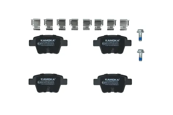 Bremsbelagsatz, Scheibenbremse Hinterachse KAMOKA JQ1013568 Bild Bremsbelagsatz, Scheibenbremse Hinterachse KAMOKA JQ1013568