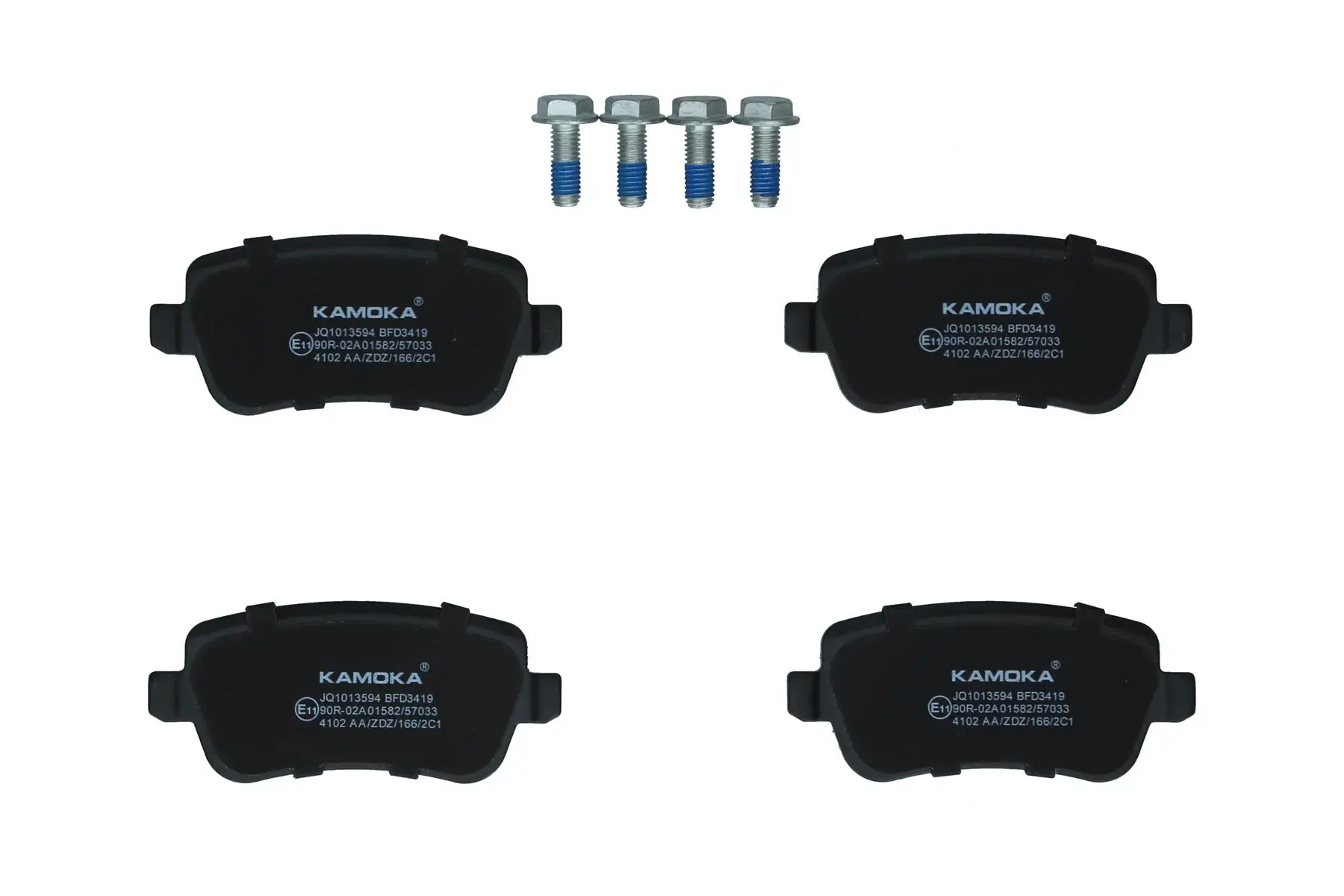 Bremsbelagsatz, Scheibenbremse Hinterachse KAMOKA JQ1013594