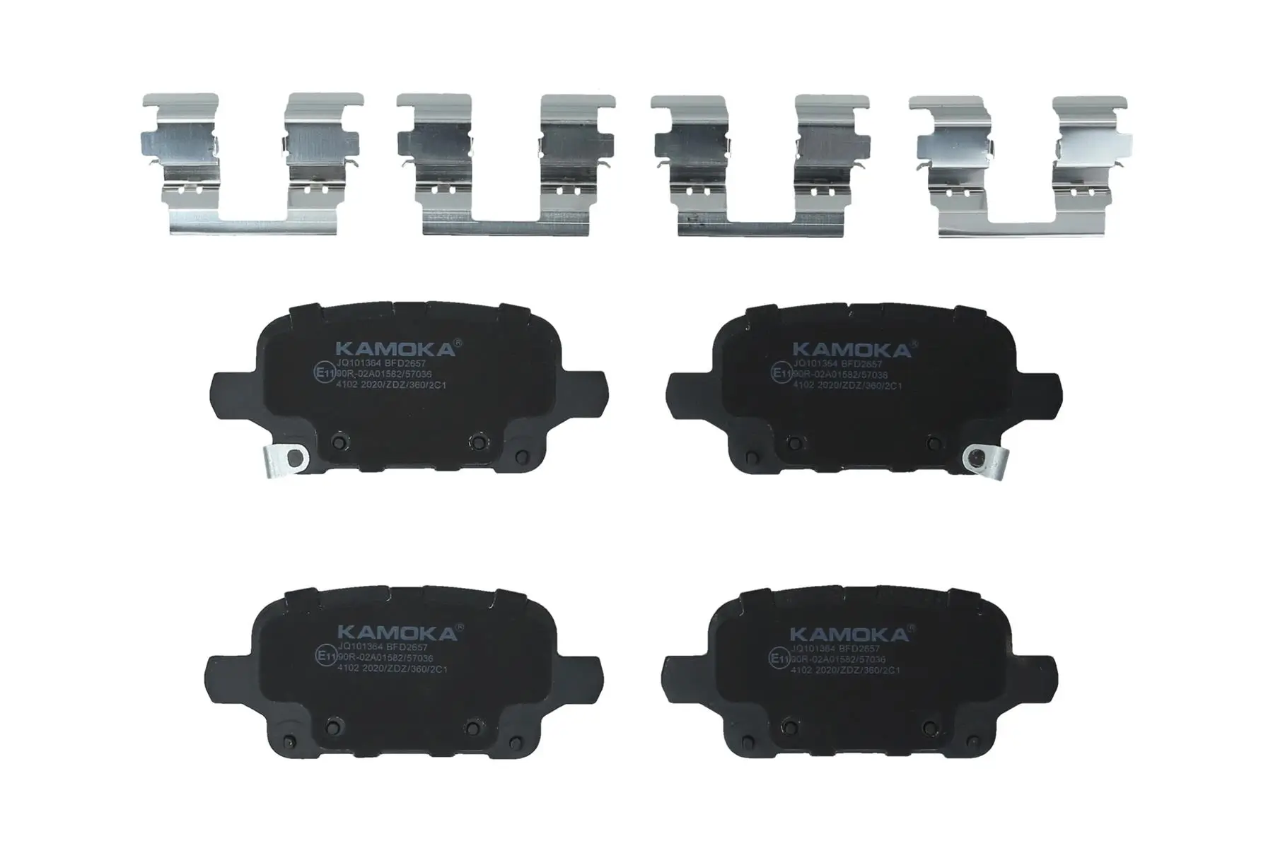 Bremsbelagsatz, Scheibenbremse Hinterachse KAMOKA JQ101364