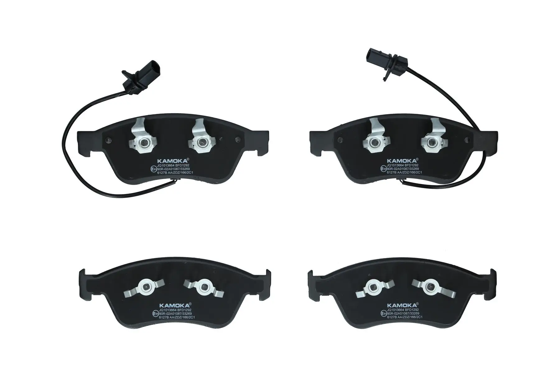 Bremsbelagsatz, Scheibenbremse Vorderachse KAMOKA JQ1013664