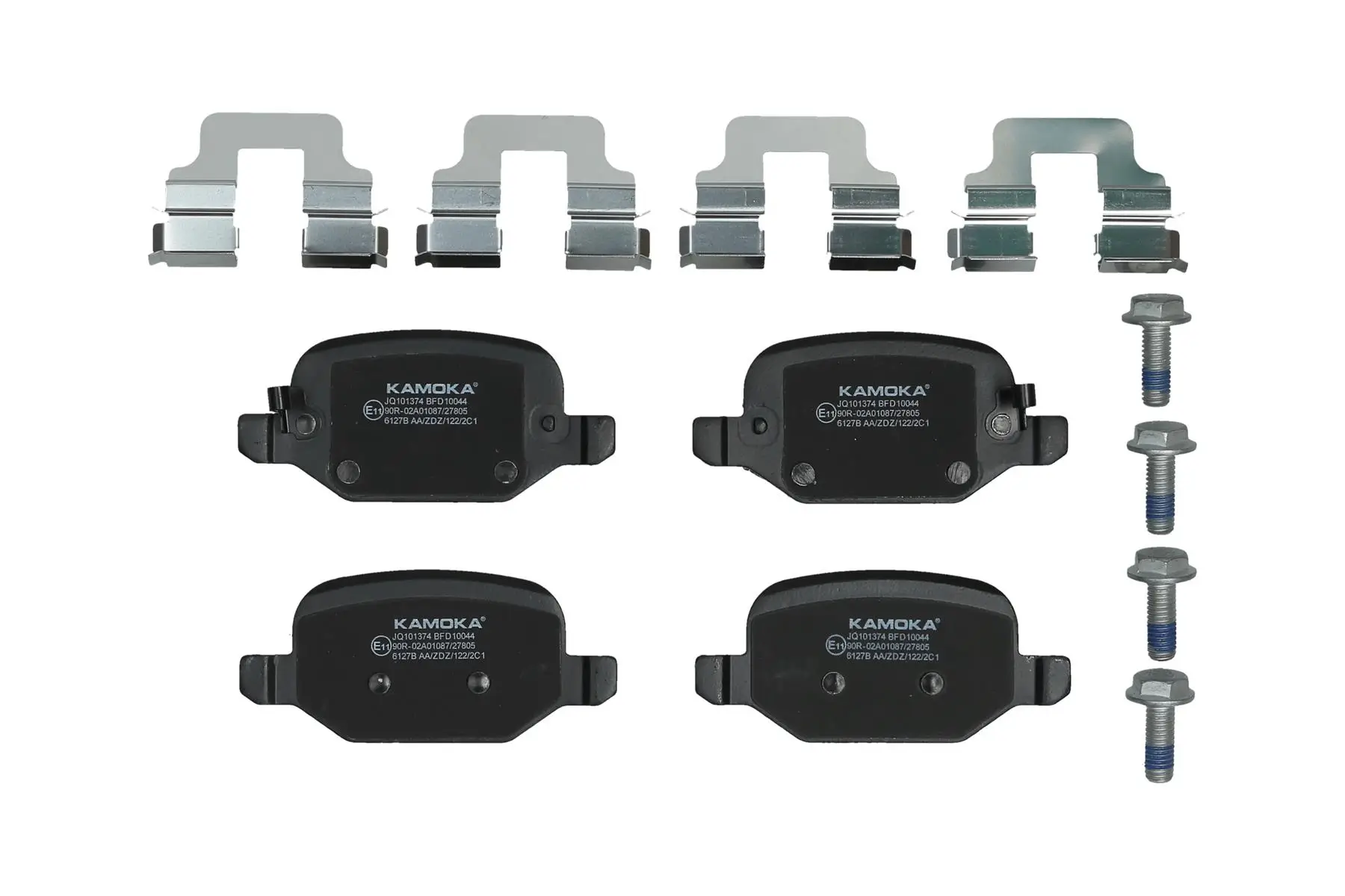 Bremsbelagsatz, Scheibenbremse Hinterachse KAMOKA JQ101374