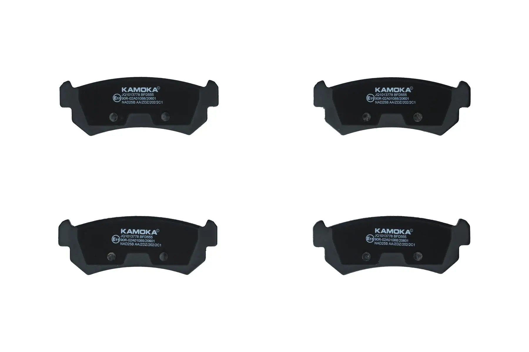 Bremsbelagsatz, Scheibenbremse Hinterachse KAMOKA JQ1013778