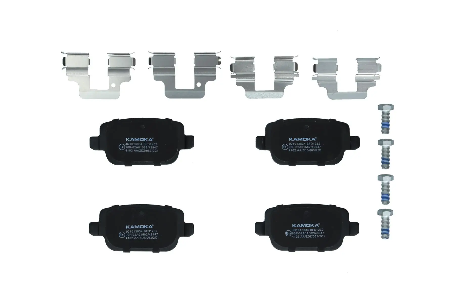 Bremsbelagsatz, Scheibenbremse Hinterachse KAMOKA JQ1013834