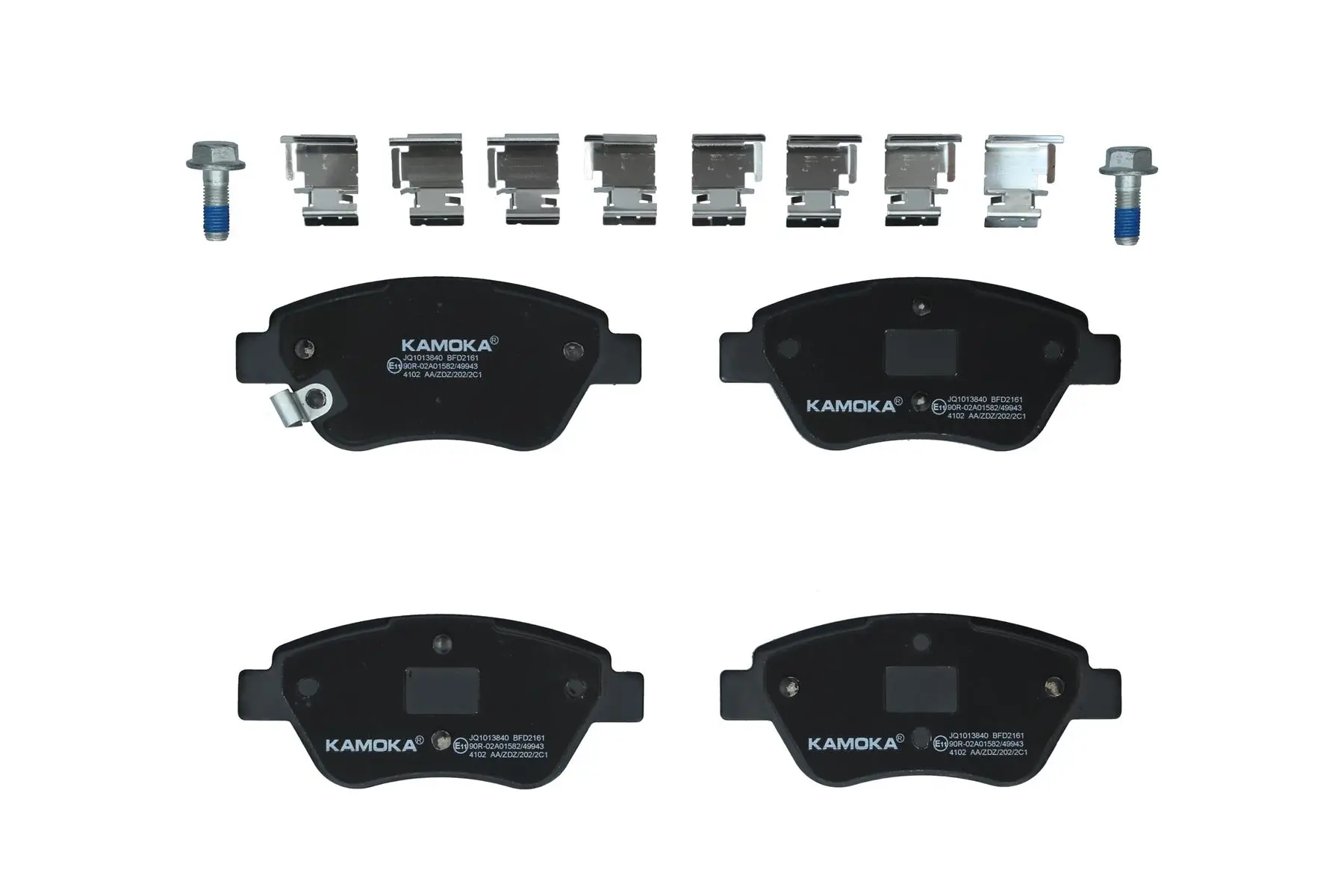 Bremsbelagsatz, Scheibenbremse Vorderachse KAMOKA JQ1013840